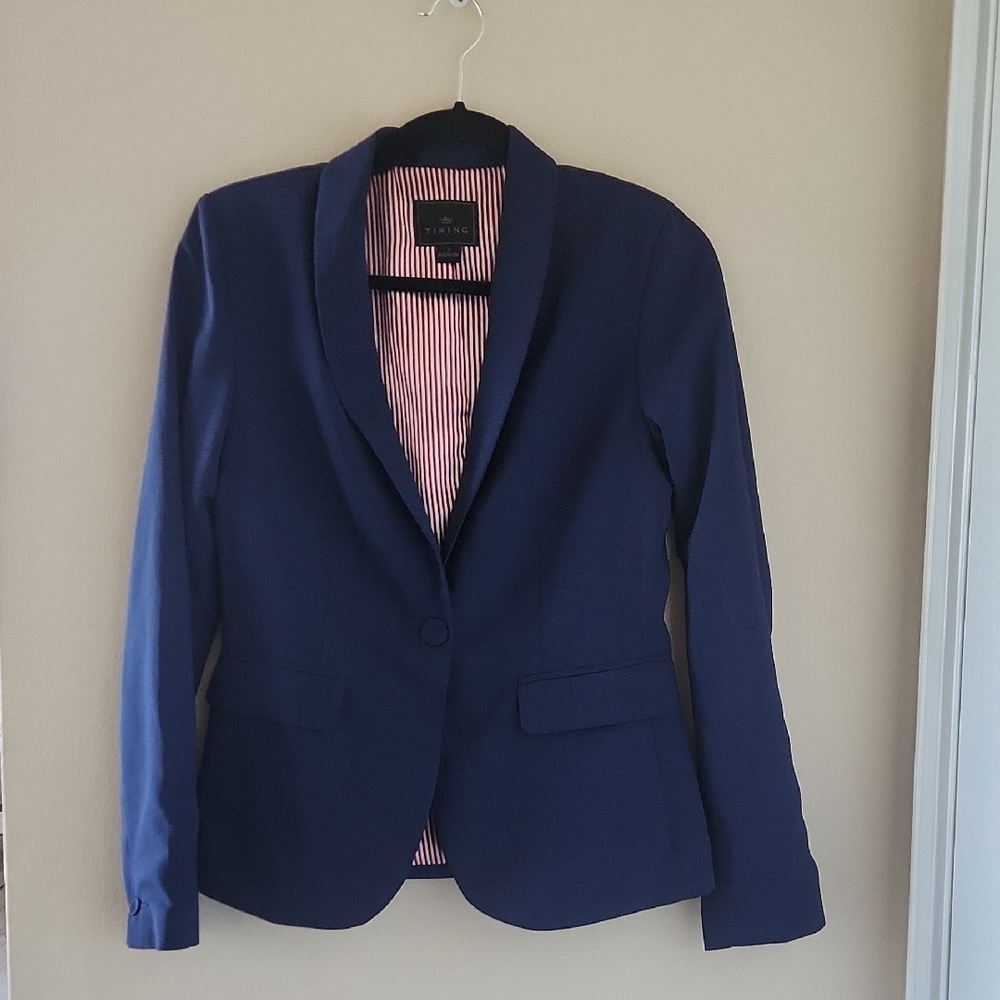 Timing Lightweight Navy Blazer